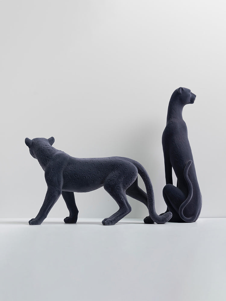 Luxury Leopard Resin Sculpture | Premium Home Decor