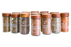 Acacia Wood Revolving Spice Rack with 16 Jars