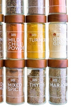 Acacia Wood Revolving Spice Rack with 16 Jars