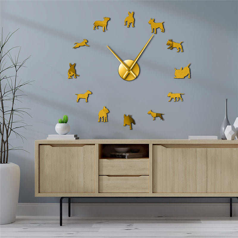 Luxury Acrylic Mirror Quartz Silent Large Wall Clock