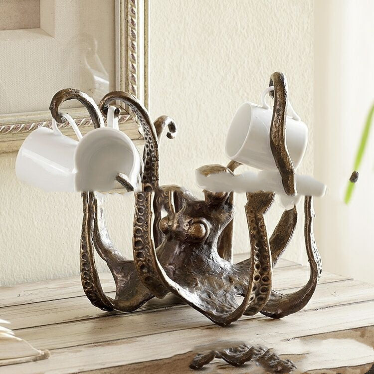 Octopus Tea Cup Holder Large Decorative, Table Top