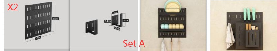 Stainless Steel Kitchen Wall Mounted Kitchen Storage Rack Plate