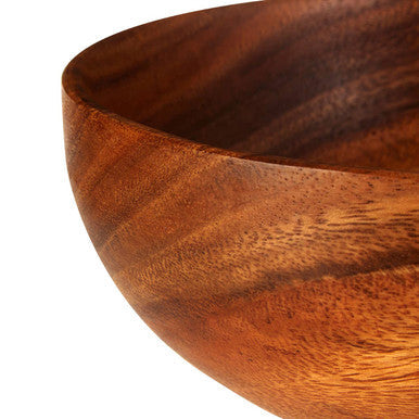 Acacia Wood Style Fruit & Salad Serving Bowl