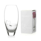 Diamante Petit Vase with Heart Design - In Gift Box - Swarovski crystals