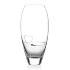 Diamante Petit Vase with Heart Design - In Gift Box - Swarovski crystals