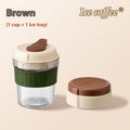 500ML Iced Brew Coffee Cup With Ice Cube Tray Leak Proof