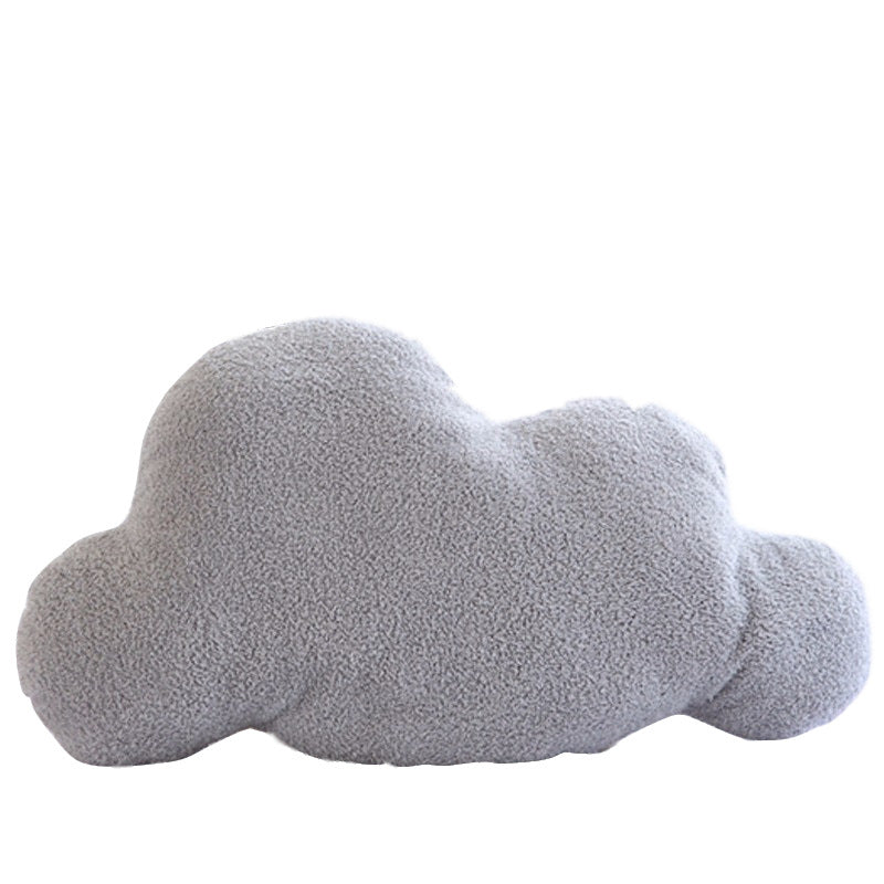 Lovely Gray White Cloud Shaped Pillow Cushion Stuffed