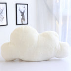 Lovely Gray White Cloud Shaped Pillow Cushion Stuffed