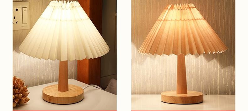 Vintage Pleated Lamp Dimmable Korean