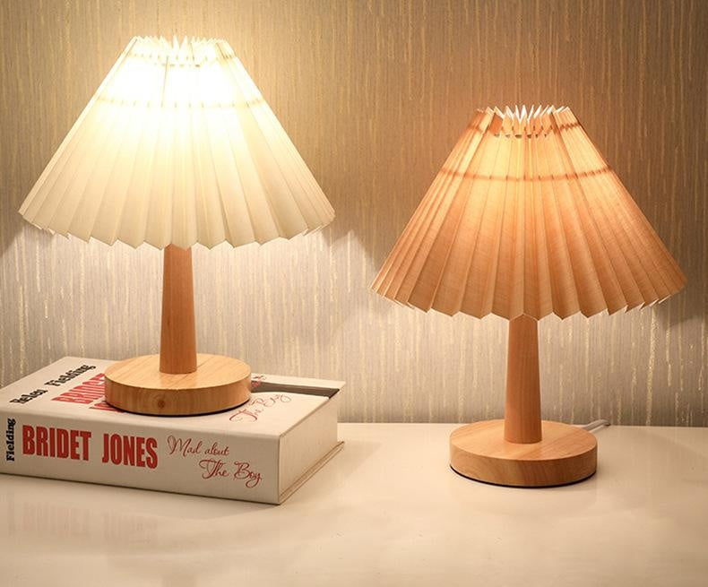 Vintage Pleated Lamp Dimmable Korean