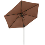 2.6 m Garden Parasol Umbrella with Aluminium Pole