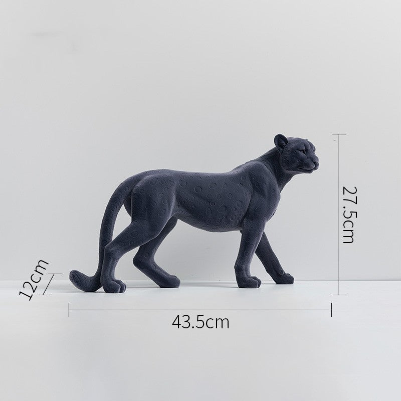 Luxury Leopard Resin Sculpture | Premium Home Decor