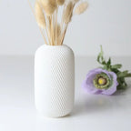 Rossella - Elegant Spiral Cylindrical Decorative Vase