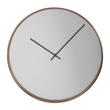 Mirrored Dial Rose Gold Wall Clock