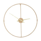 Gold Open Frame Wire Wall Clock