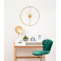 Gold Open Frame Wire Wall Clock