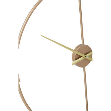 Gold Open Frame Wire Wall Clock