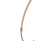 Gold Open Frame Wire Wall Clock