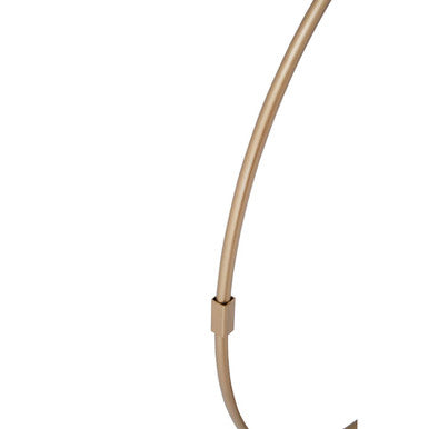 Gold Open Frame Wire Wall Clock