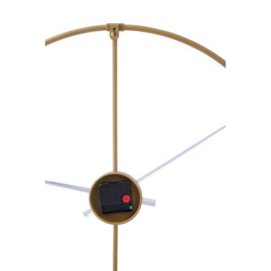 Gold Open Frame Wire Wall Clock