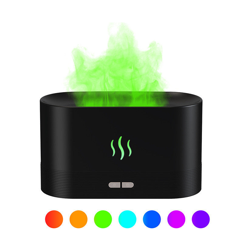 Diffuser With Flame Light Mist Humidifier Aromatherapy