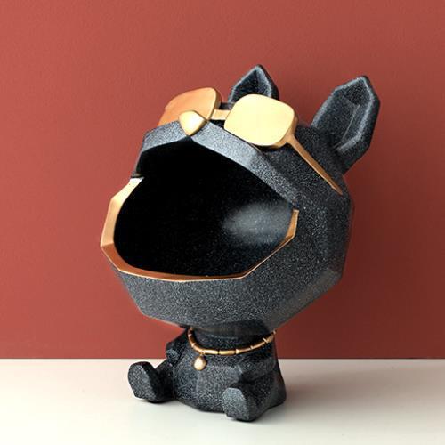 Cool Dog Figurine Big Mouth Dog Storage Box