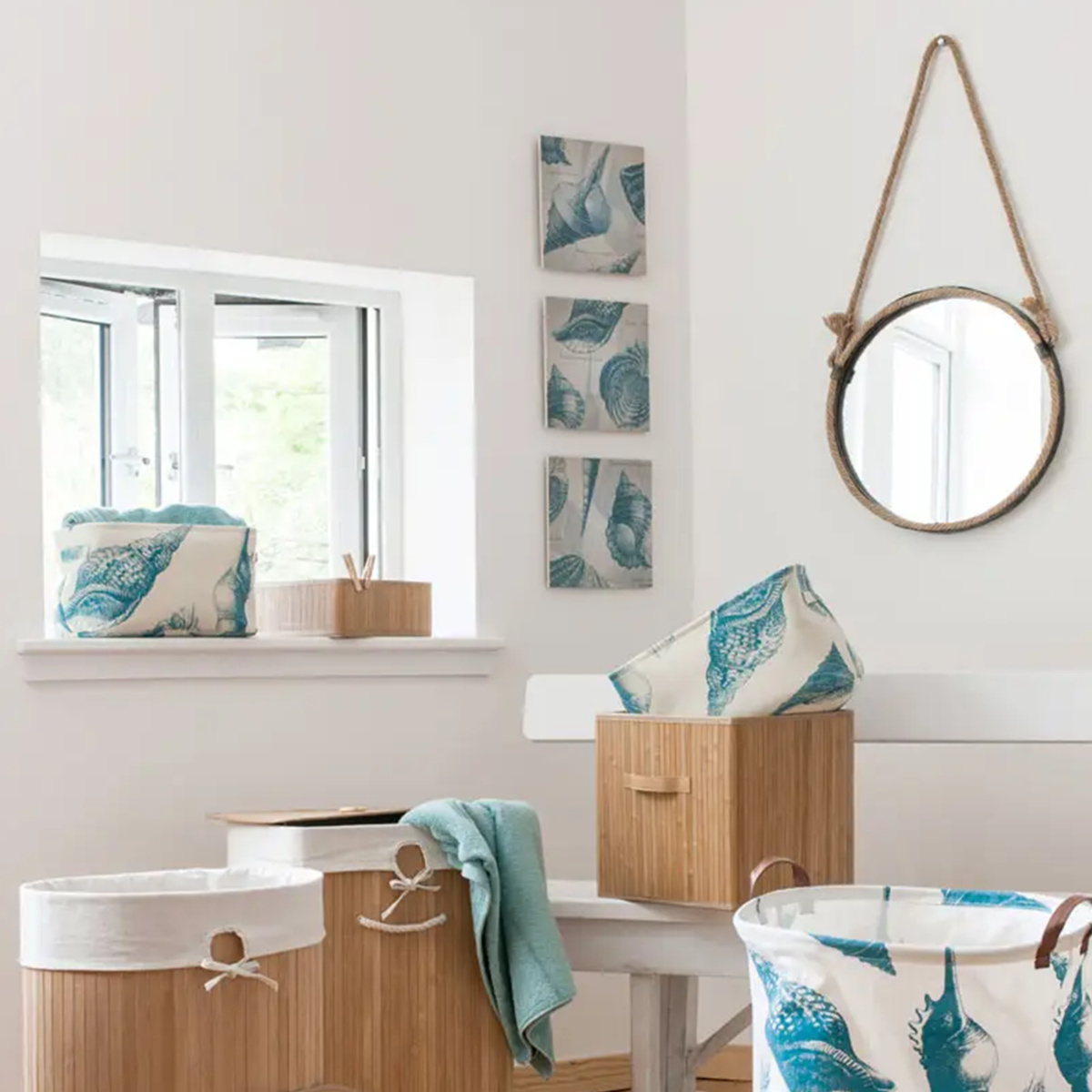 Coastal Shell Wall Plaques - Set of 3