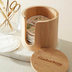 Bamboo Storage Box for Reusable Cotton Pads