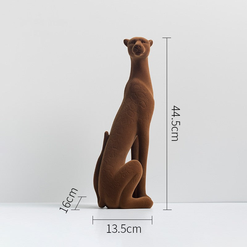 Luxury Leopard Resin Sculpture | Premium Home Decor