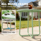 Round Garden Side Table, Metal