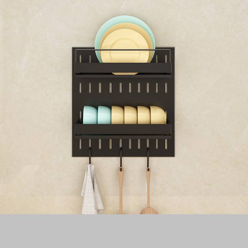 Stainless Steel Kitchen Wall Mounted Kitchen Storage Rack Plate