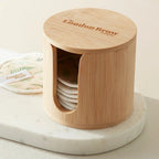 Bamboo Storage Box for Reusable Cotton Pads