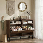 Narrow Shoe Storage Top for Entryway Hallway