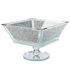 Crystal Extra Large Fruit Bowl, Centre Piece, Crushed Diamond - Gift Box