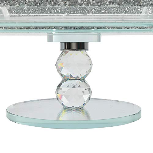 Crystal Extra Large Fruit Bowl, Centre Piece, Crushed Diamond - Gift Box