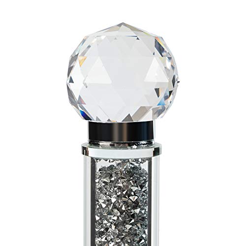 Crystal Kitchen Roll Holders Free Standing, Crushed Diamond - Gift Box