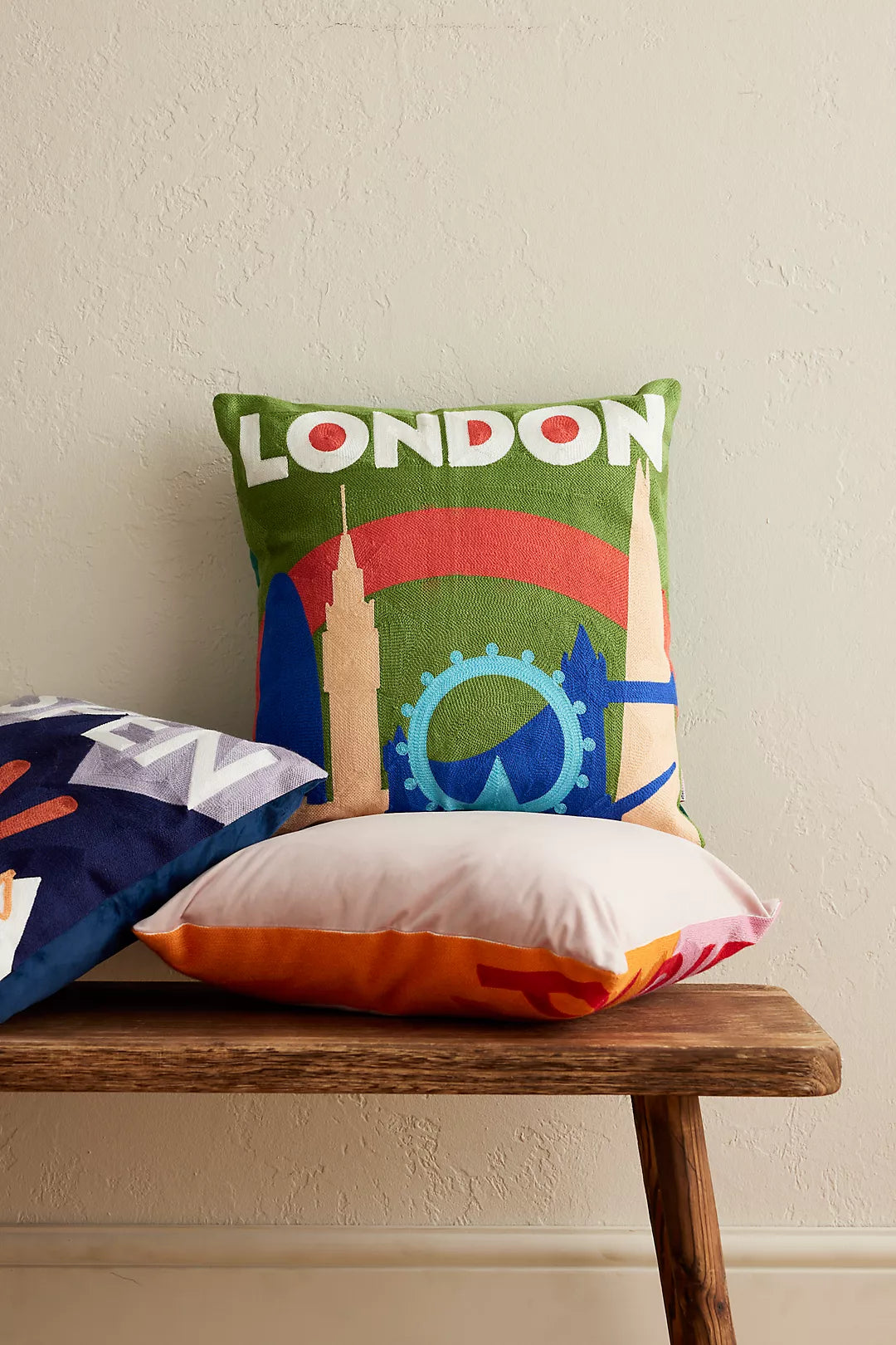 London Skyline Needlepoint Cushion