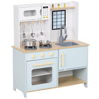 Kids Kitchen Playset with Light & Sound Stove, Turning Knobs, Cooking Accessories, 3+ years