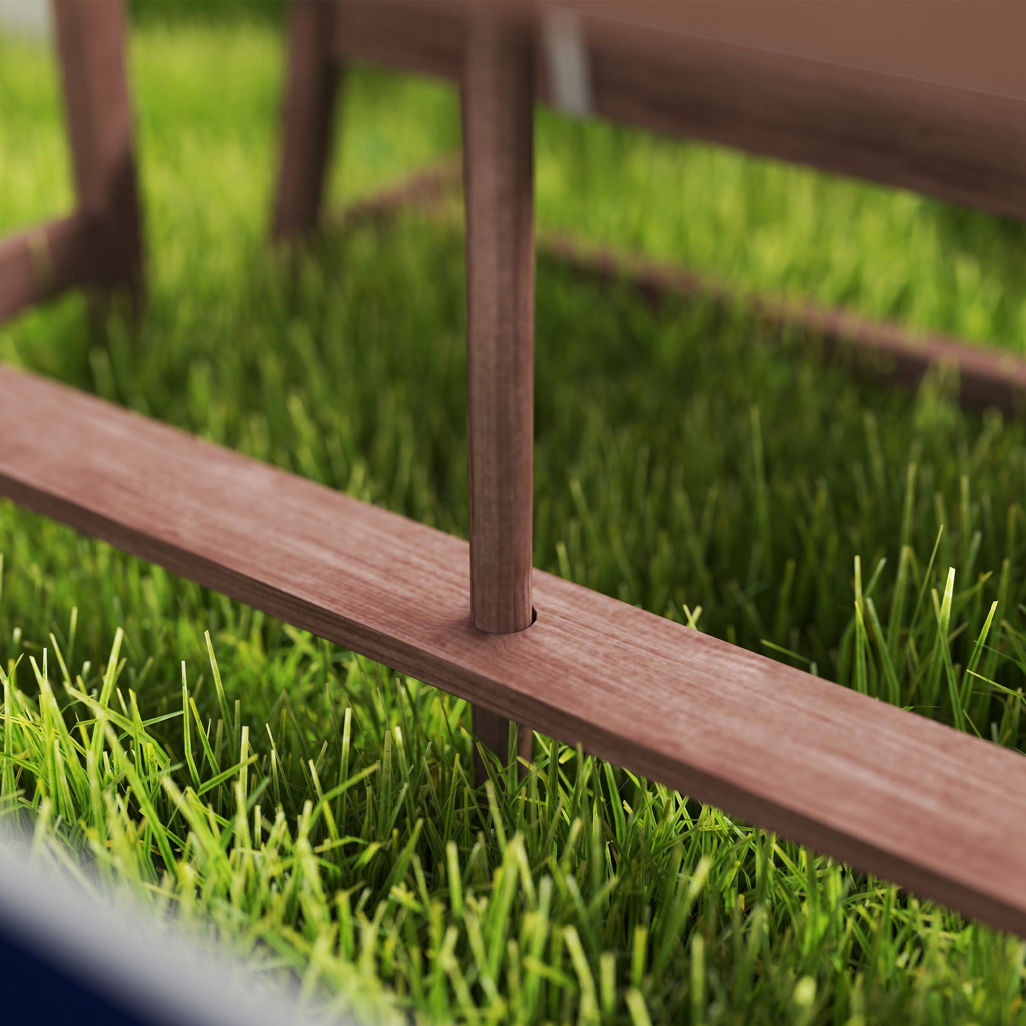 Wooden Kids Picnic Table & Bench Set with Cushions and Umbrella