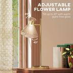 Modern Bedside Table Lamp with Adjustable Flower-Shaped Head