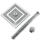 Crystal Kitchen Roll Holders Free Standing, Crushed Diamond - Gift Box