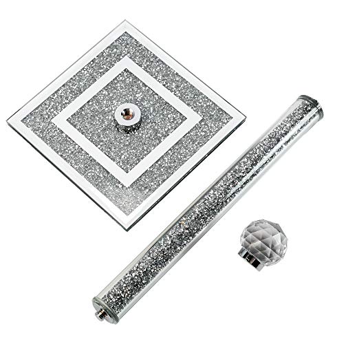 Crystal Kitchen Roll Holders Free Standing, Crushed Diamond - Gift Box