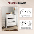 Chest of Drawers, Dresser with 3 Fabric Drawers