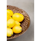 Pewter Decorative Bowl with Raised Tile Texture
