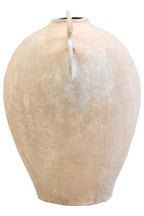 Large Cotton Mâché Vase with Decorative Handles