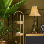 Peacock Sculptural Bronze Table Lamp with Silk Shade