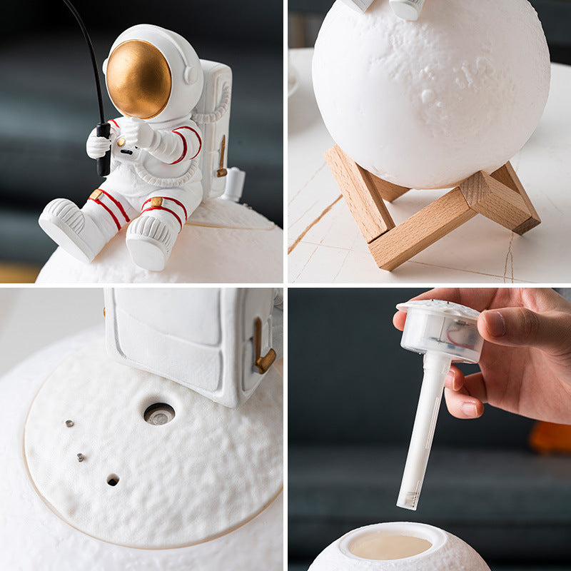 Astronaut Figurines Home Decoration Night Light Humidifier