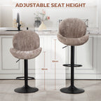 Adjustable Bar Stools for Kitchen Island - Set of 2