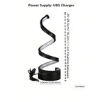 Modern USB Spiral LED Desk Lamp - Adjustable
