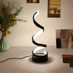 Modern USB Spiral LED Desk Lamp - Adjustable